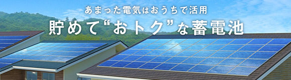 貯めて“おトク”な蓄電池