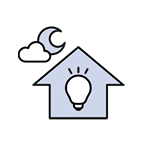 夜に蓄電した電気を使用