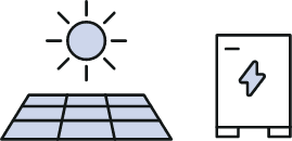 太陽光発電とセットで蓄電池を導入イメージ