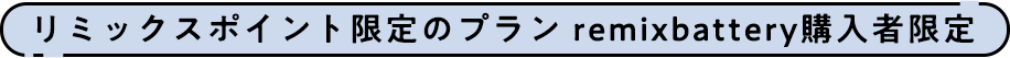 remixbattery購入者限定